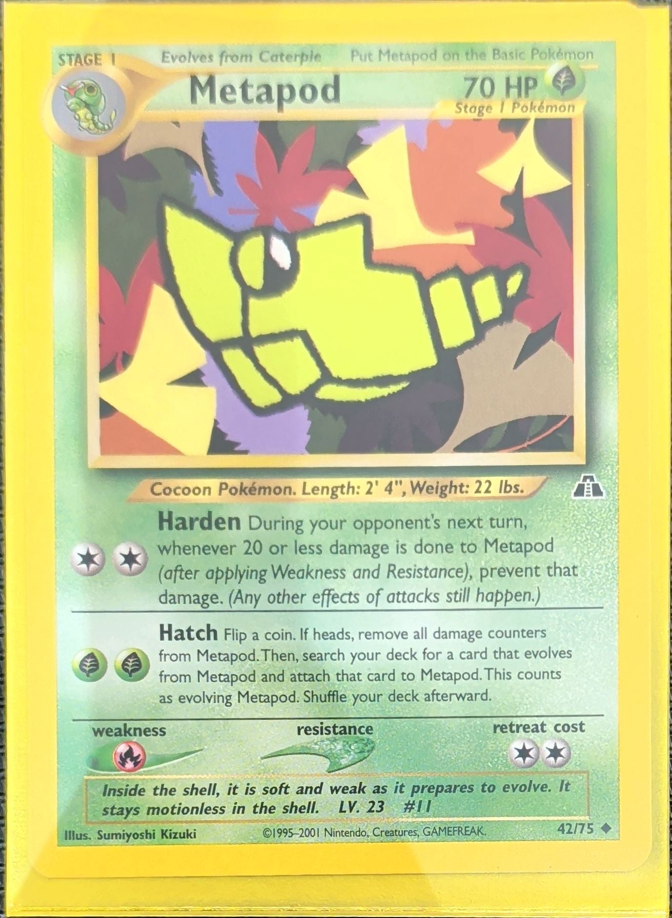 Metapod Uncommon Neo Discovery 42/75 MP