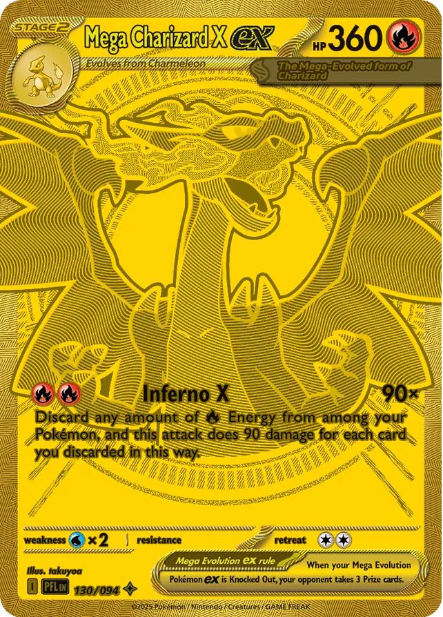 Pokémon Mega Charizard X EX 130/94 Phantasmal Flames