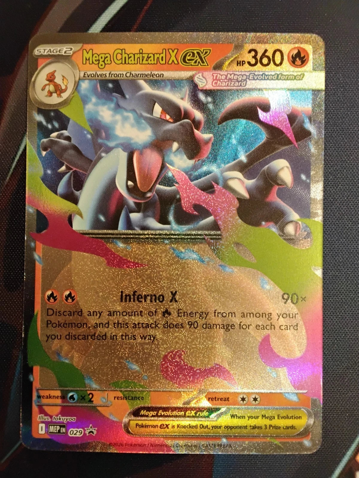 Pokemon Mega Charizard X EX XY Black Star Promo 029 Trading Card