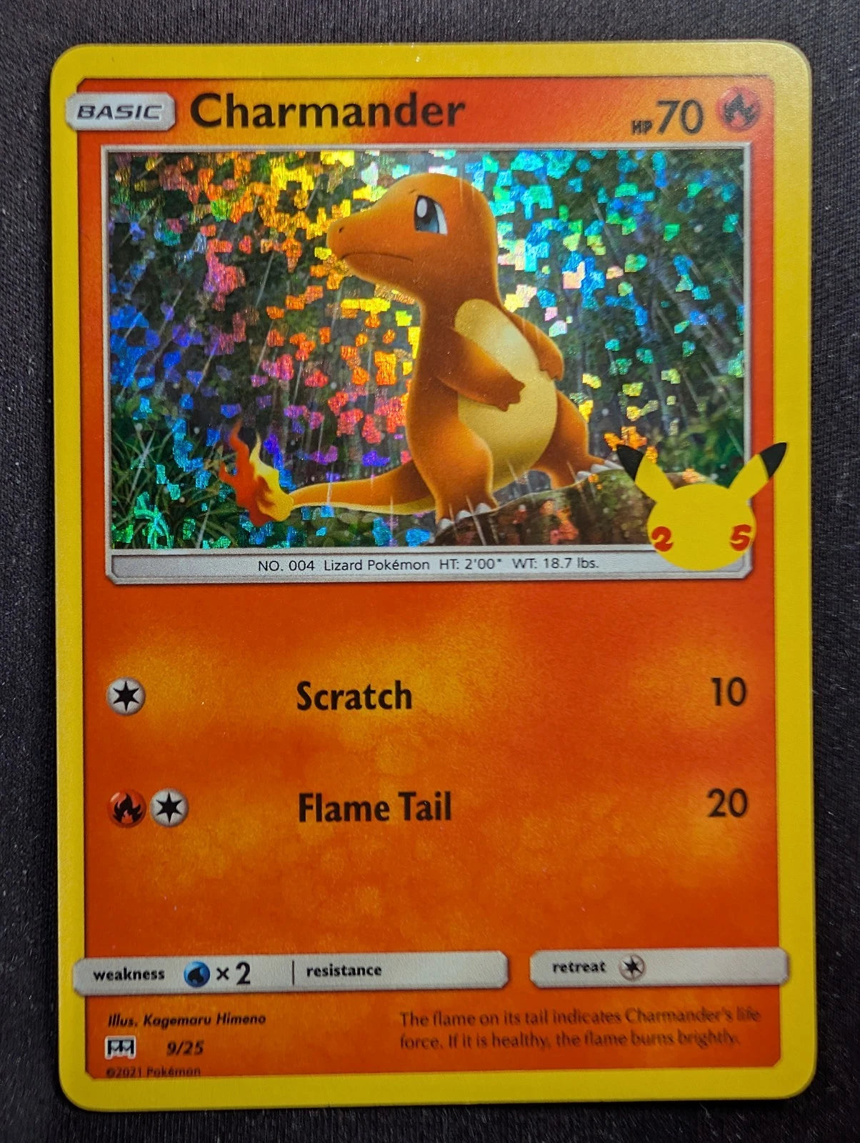 Pokemon Charmander McDonalds 25th Anniversary 09/25