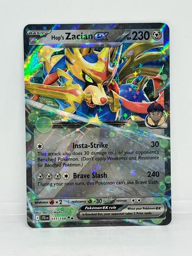 Pokemon Hop's Zacian ex Journey Together 111/159 Trading Card