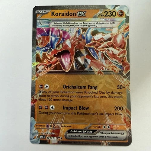 Pokemon Koraidon EX Ascended Heroes 121/217 Trading Card
