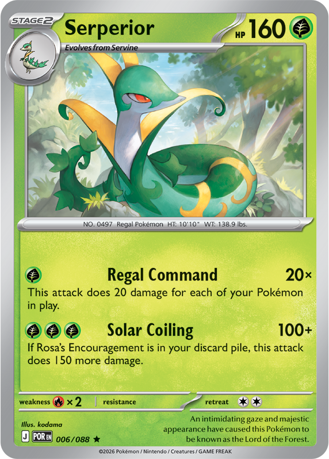 Pokémon Serperior Perfect Order 006/088