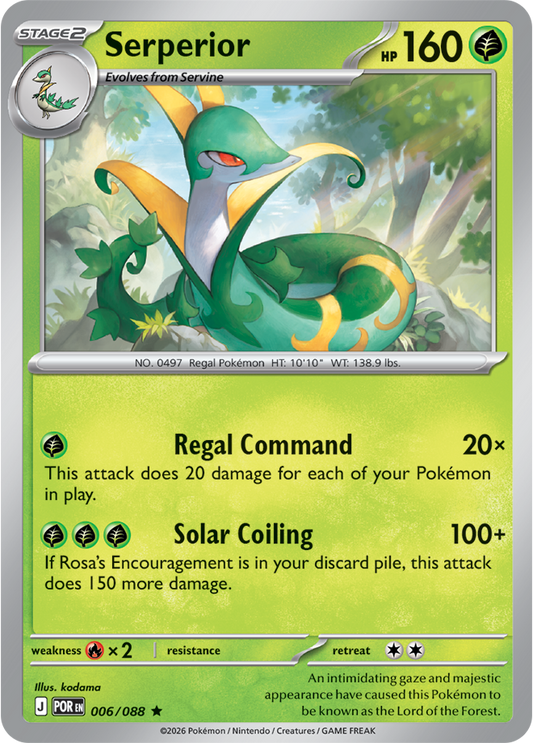 Pokémon Serperior Perfect Order 006/088