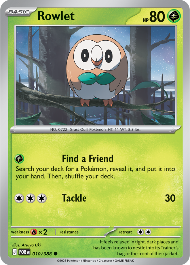 Pokémon Rowlet Perfect Order 010/088