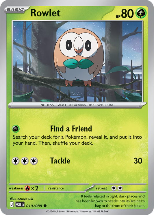 Pokémon Rowlet Perfect Order 010/088
