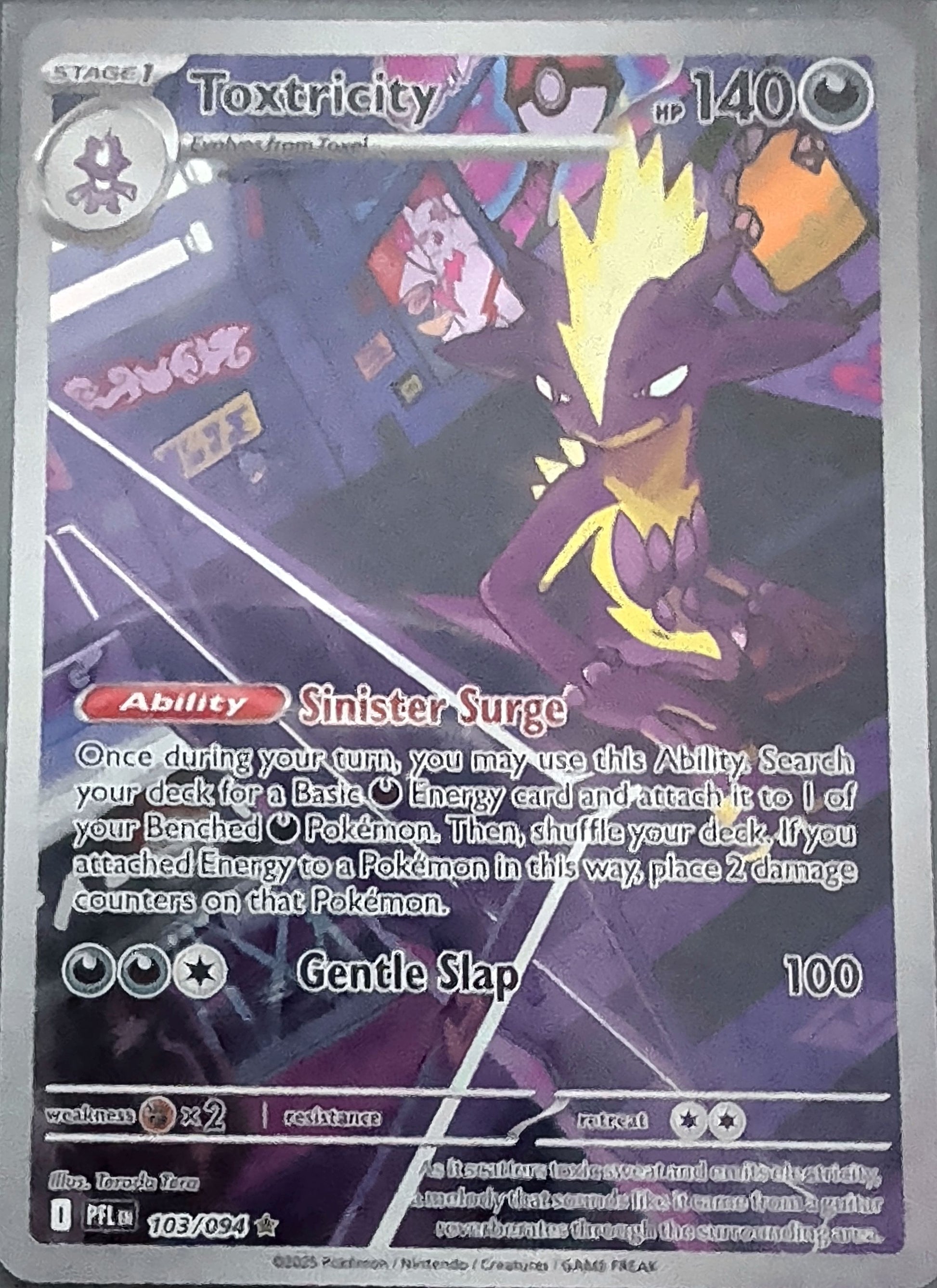 Toxtricity - Illustration Rare ME02: Phantasmal Flames 103/094 MP