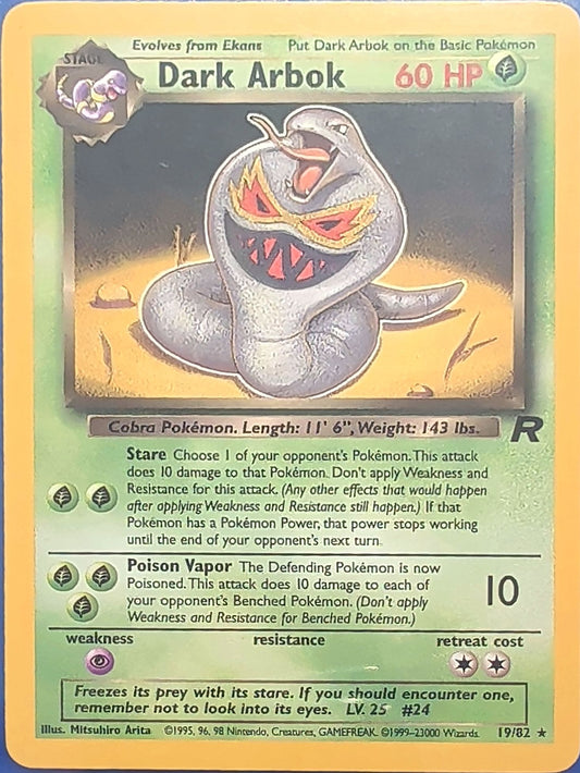 Dark Arbok (19) Rare Team Rocket 19/82 MP