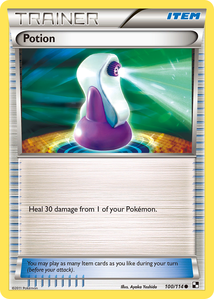 Potion 100/114 Pokémon Black & White (2011) English card — catalogue reference