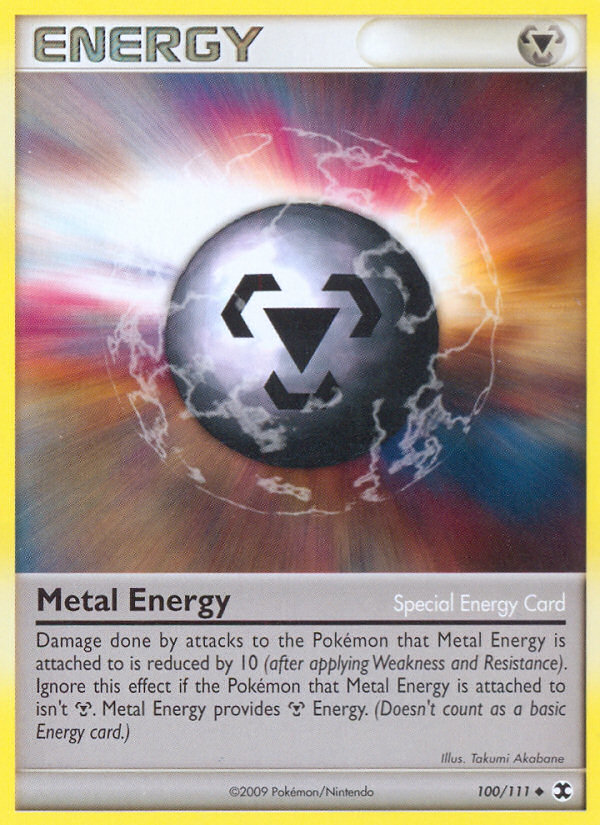 Metal Energy 100/111 Pokémon Rising Rivals (2009) English card — catalogue reference