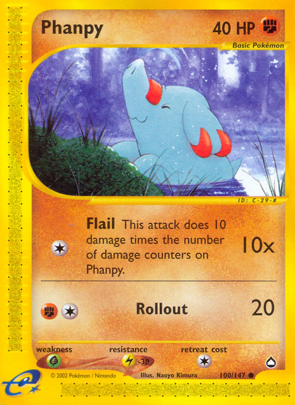Phanpy 100/147 — Pokémon Aquapolis