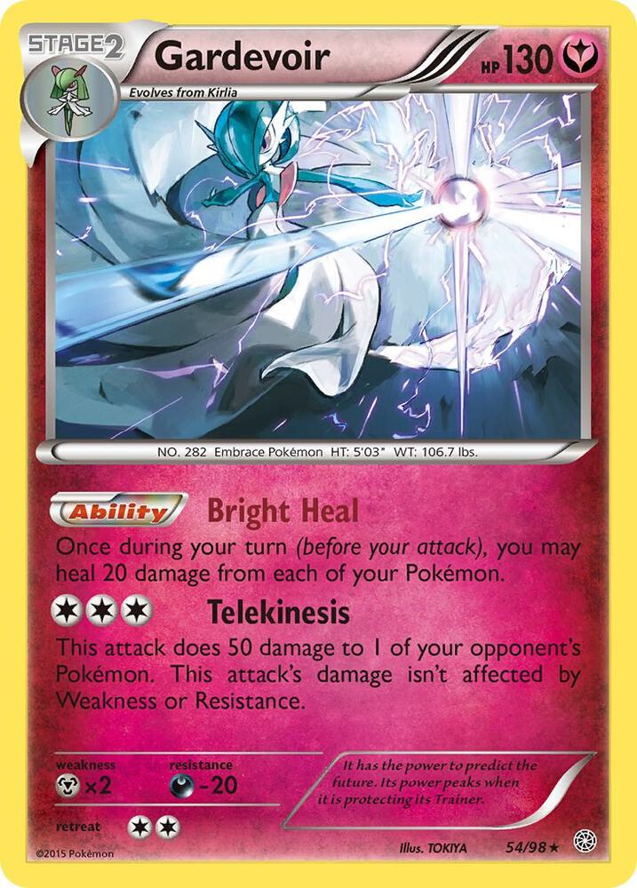 Gardevoir Holo Rare XY - Ancient Origins 54/98 MP (Back)