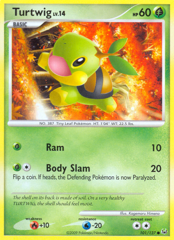 Turtwig 101/127 Pokémon Platinum (2009) English card — catalogue reference