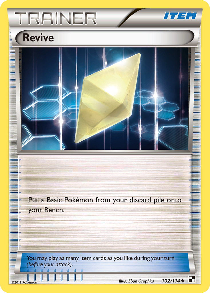 Revive 102/114 Pokémon Black & White (2011) English card — catalogue reference