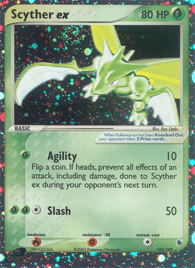 Scyther ex 102/109 — Pokémon EX Ruby & Sapphire