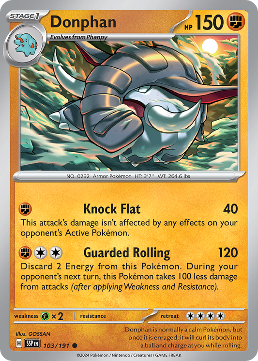 Pokemon Donphan Surging Sparks 103/191