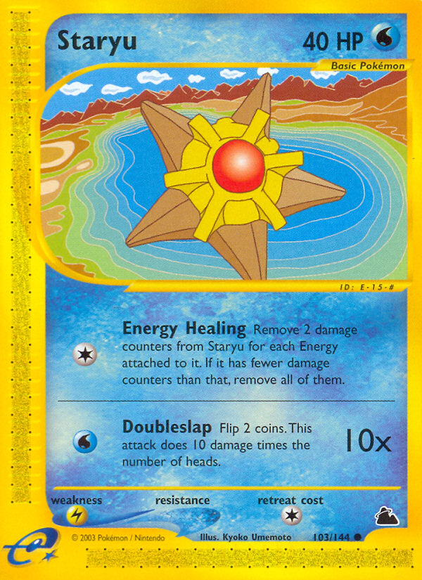 Staryu 103/144 — Pokémon Skyridge
