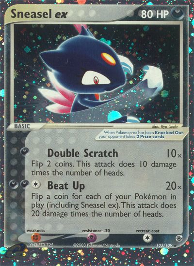 Sneasel ex 103/109 — Pokémon EX Ruby & Sapphire