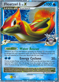 Floatzel GL LV.X 104/111 Pokémon Rising Rivals (2009) English card — catalogue reference