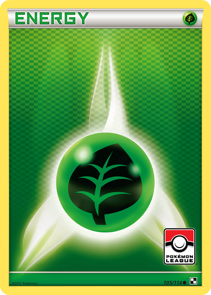 Grass Energy 105/114 Pokémon Black & White (2011) English card — catalogue reference