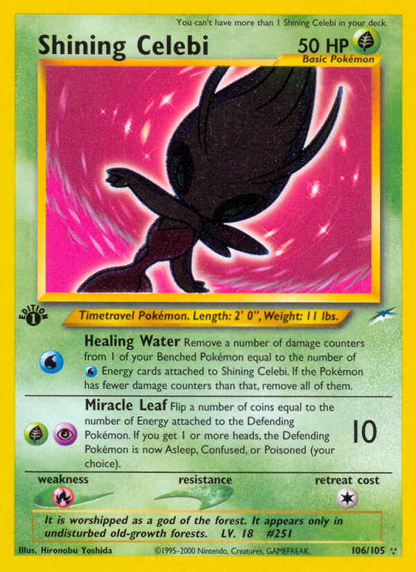 Shining Celebi 106/105 — Pokémon Neo Destiny