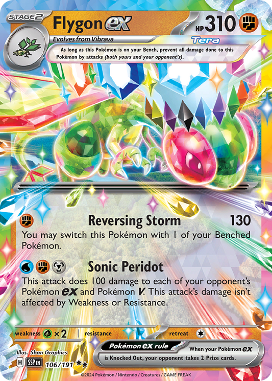 Pokemon Flygon ex Surging Sparks 106/191