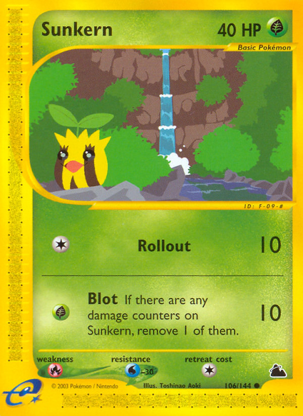 Sunkern 106/144 — Pokémon Skyridge