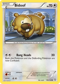 Bidoof 106/124 Pokémon Dragons Exalted (2012) English card — catalogue reference