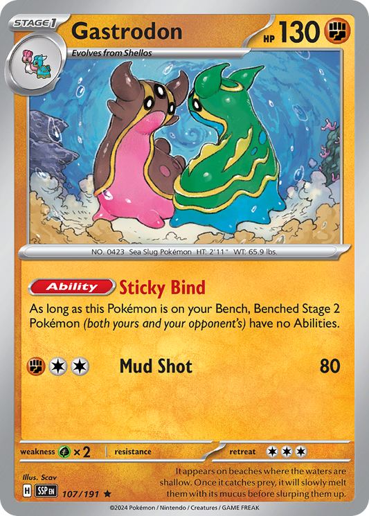 Pokemon Gastrodon Surging Sparks 107/191