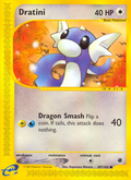 Dratini 107/165 — Pokémon Expedition Base Set