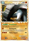 Donphan 107/123 Pokémon HeartGold & SoulSilver (2010) English card — catalogue reference