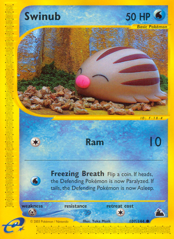 Swinub 107/144 — Pokémon Skyridge