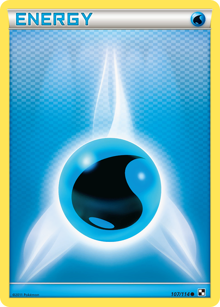 Water Energy 107/114 Pokémon Black & White (2011) English card — catalogue reference