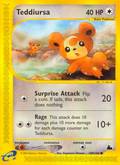 Teddiursa 109/144 — Pokémon Skyridge