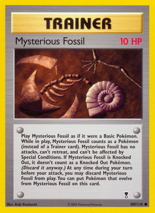 Mysterious Fossil 109/110 — Pokémon Legendary Collection