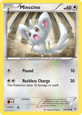 Minccino 109/124 Pokémon Dragons Exalted (2012) English card — catalogue reference