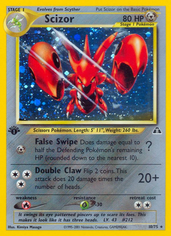 Scizor 10/75 — Pokémon Neo Discovery