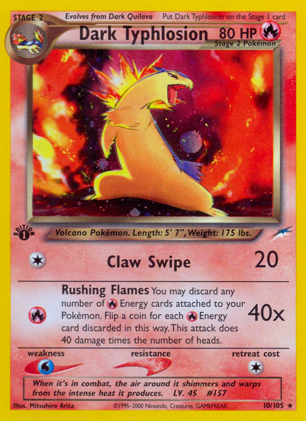 Dark Typhlosion 10/105 — Pokémon Neo Destiny