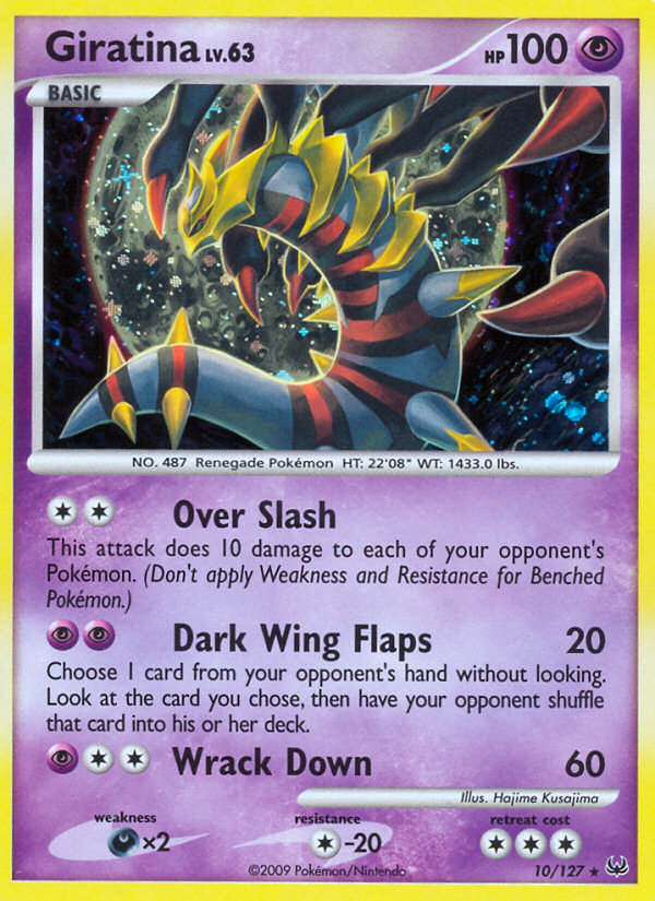 Giratina 10/127 Pokémon Platinum (2009) English card — catalogue reference