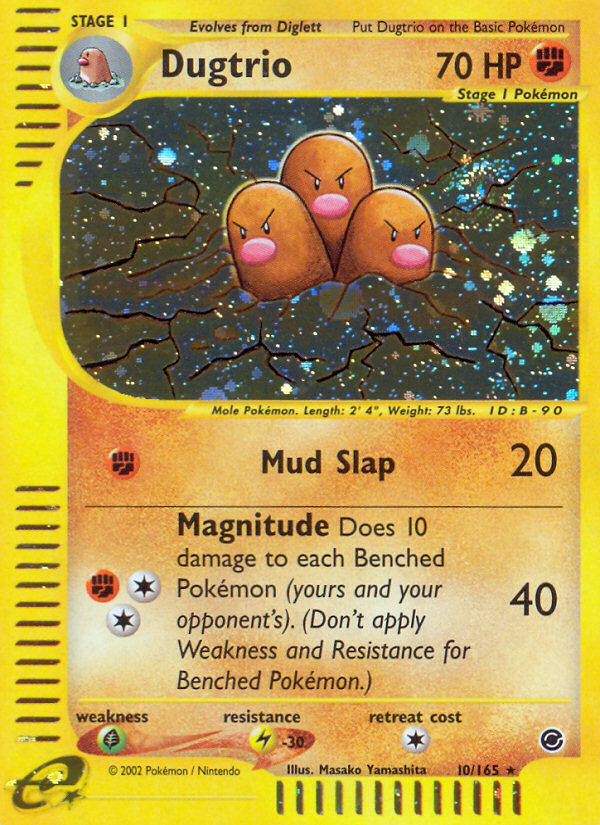 Dugtrio 10/165 — Pokémon Expedition Base Set