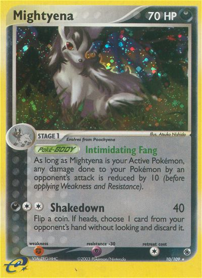 Mightyena 10/109 — Pokémon EX Ruby & Sapphire