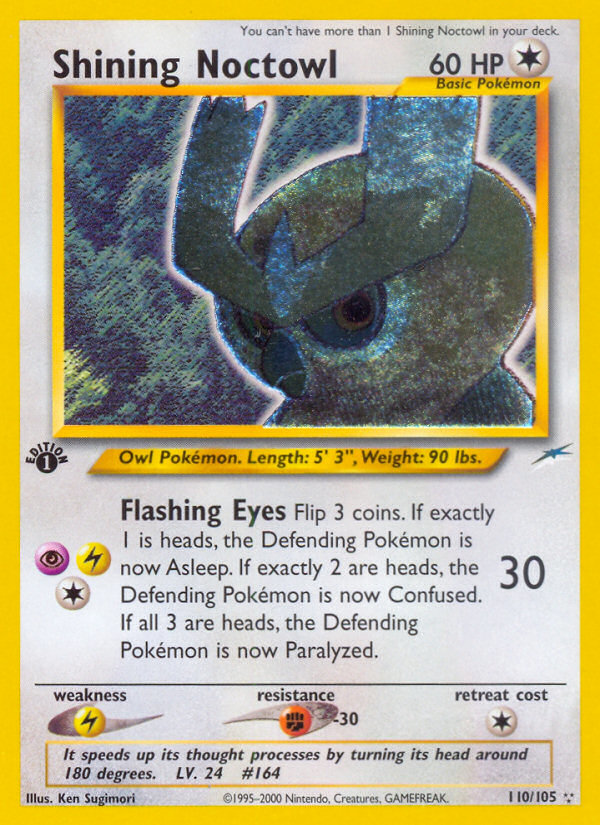 Shining Noctowl 110/105 — Pokémon Neo Destiny