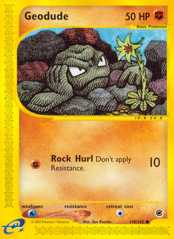 Geodude 110/165 — Pokémon Expedition Base Set