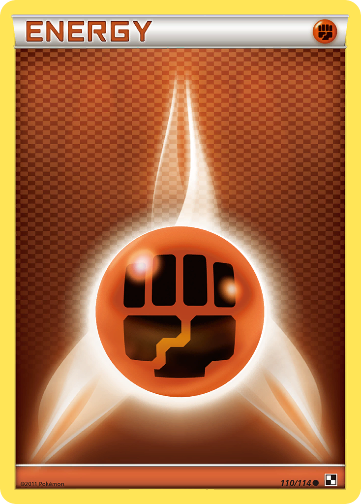 Fighting Energy 110/114 Pokémon Black & White (2011) English card — catalogue reference
