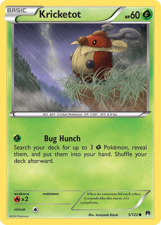 Kricketot Common XY - BREAKpoint 5/122 MP (Back)