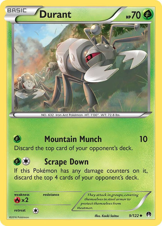 Durant Uncommon XY - BREAKpoint 9/122 MP (Back)