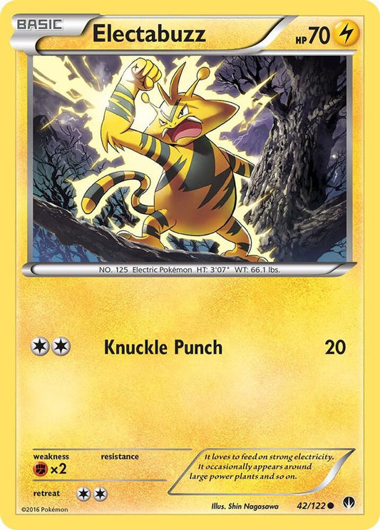 Electabuzz Common XY - BREAKpoint 42/122 MP (Back)