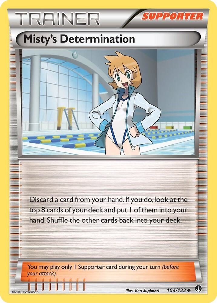 Misty's Determination Uncommon XY - BREAKpoint 104/122 MP (Back)