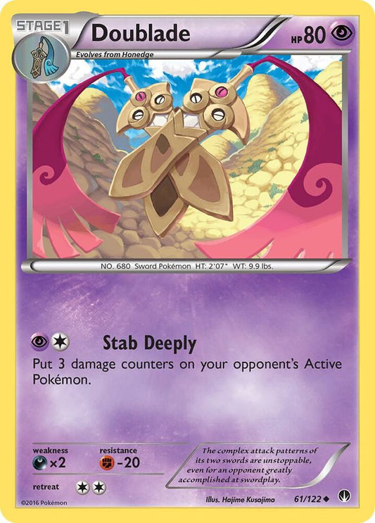 Doublade Uncommon XY - BREAKpoint 61/122 MP (Back)