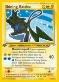 Shining Raichu 111/105 — Pokémon Neo Destiny